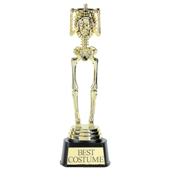 Best Costume Skeleton Plastic Trophy