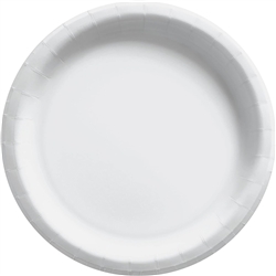 White Luncheon Paper Plates 8.5