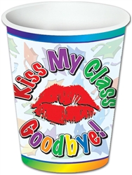 Kiss My Class Goodbye 9oz Paper Cups - Graduation