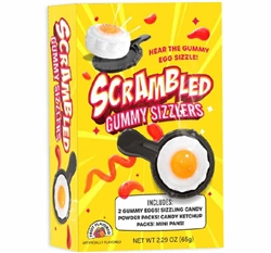 Scrambled Egg Gummy Sizzler Novelty Candy