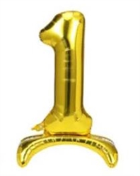 Gold "1" Foil Standup 40" Balloon