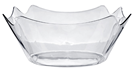 Clear Flower Bowl 12"