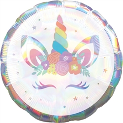 Unicorn Party Iridescent 18" Foil Balloon