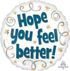 Hope You Feel Better 17" Foil Balloon