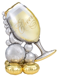 Bubbly Wine Glass 51" Airloonz Balloon