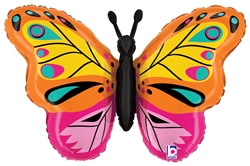 Butterfly 30" Shaped Foil Balloon