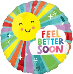 Sunny Wishes Get Well 17" Foil Balloon