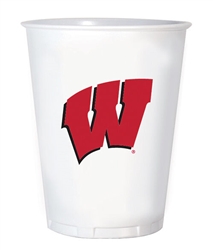 Wisconsin Badgers 16oz Plastic Cups