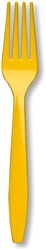 School Bus Yellow Premium Forks - 24 Count