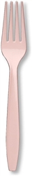 Classic Pink Heavy Weight Forks - 24 Count