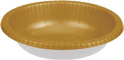 Glittering Gold Paper Bowls - 20 Count