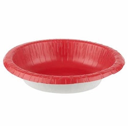 Classic Red Paper Bowls - 20 Count