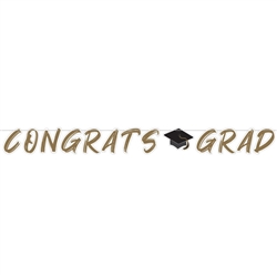 Golden Grad Shaped Banner