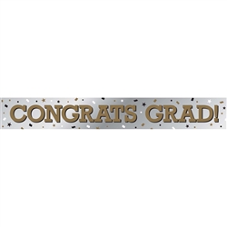 Congrats Grad Foil Banner