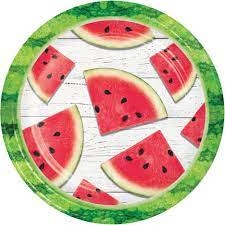 Watermelon Wow 7" Dessert Plates