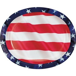 Stars and Stripes Oval Platters