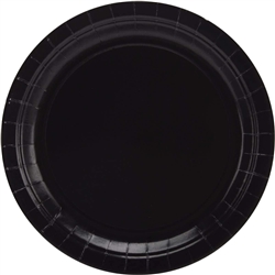 Black Velvet 9" Paper Plates - 24 Count