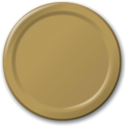 Glittering Gold 10" Paper Plates - 24 Count