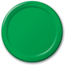 Emerald Green 10" Paper Plates - 24 Count