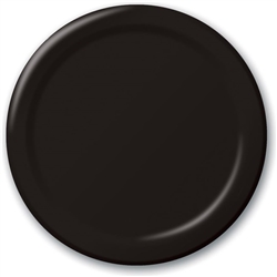 Black Velvet Dinner Paper Plates 10 Inch - 24 Count