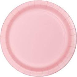 Classic Pink 10" Paper Dinner Plates - 24 Count