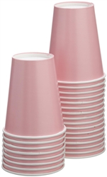 Classic Pink 9oz Paper Hot/Cold Cups - 24 Count