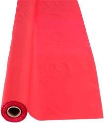 Classic Red Plastic Table Roll - 40" x 100'