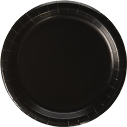 Black Velvet 7" Dessert Paper Plates - 24 Count