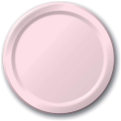 Classic Pink 7" Paper Dessert - 24 Count