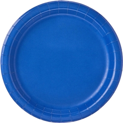 Cobalt Blue 7" Dessert Paper Plates - 24 Count