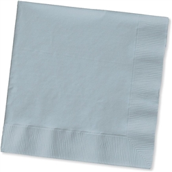 Shimmering Silver Beverage Napkins - 50 Count