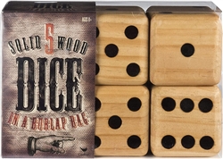 Giant Wooden Dice - 5 Pack