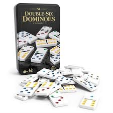 Dominos Double Six Set In Tin