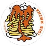 Think Big!/Pancakes Scent Retro Scratch 'n Sniff Stinky Stickers