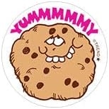 Yummmmmy/Chocolate Chip Scent Retro Scratch 'n Sniff Stinky Stickers