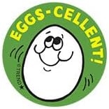 Eggs-cellent! / Egg Custard Scent Scratch N Sniff Stickers