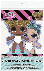 LOL Surprise Paper Dolls Favors - 2 Pack