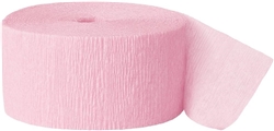 Pastel Pink Crepe Paper Streamer - 81'