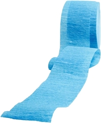 Baby Blue Crepe Paper Streamer - 81'