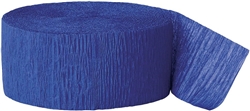 Royal Blue Crepe Paper Streamer - 81'