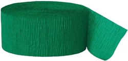 Emerald Green Crepe Paper Streamer - 81'