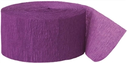 Pretty Purple Crepe Paper Streamer - 81'