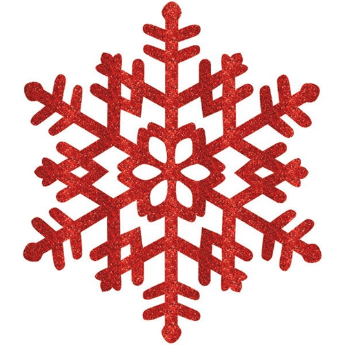 Three Red Glitter Snowflakes Stock Image - Image of snow, glitter: 17142759
