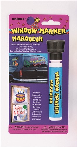 Window Marker - Black (Temporary Paint for Car or Home Windows - Washes Off  with
